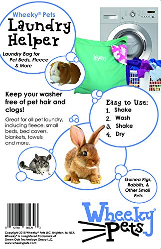 Wheeky Pets Laundry Helper, Laundry Bag for Pet Beds, Fleece, C&C Cage Liners