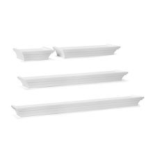 Melannco Floating Wall Mount Molding Ledge Shelves