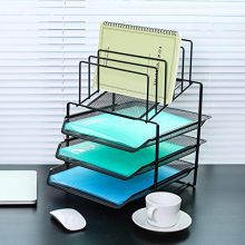 Organize Your Workspace – 5-Tier Metal Mesh Letter Tray and File Organizer