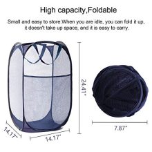 Portable Mesh Laundry Basket, 2 Pieces of Premium Pop up Laundry Hampers