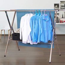 RELIANCER Heavy Duty Large Stainless Steel Clothes Drying Rack Foldable Space