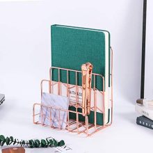 Z PLINRISE Mail Sorter, 3 Slot Letter Holder Rack, Decorative Desk Paper Organizer