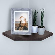 RANK Floating Corner Shelves Wall Mounted Display Organizer Storage Shelf Set