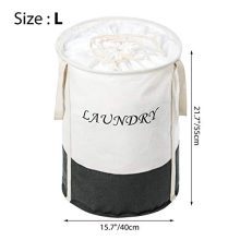 ZERO JET LAG 22 in Collapsible Laundry Hamper with Handles Drawstring
