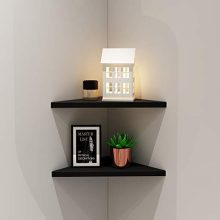 Evron Corner Mounting Shelf,Easy to Install Wall Corner Shelf