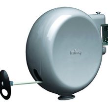 Minky Homecare Outdoor Retractable Clothesline, 49 Feet, Gray