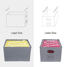 ATBAY File Storage Box Collapsible Large Capacity Office File Organizer