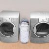 Smart Design Slim Pop-Up Laundry Hamper w/Center Divider & Portable Handles