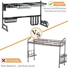 Dish Drying Rack Over the Sink -Adjustable Large Dish Rack Drainer