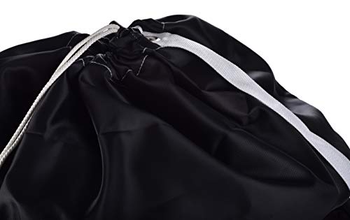 Shoulder Strap Laundry Bag - Drawstring Locking Closure, Durable Nylon Material