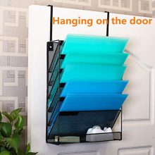 Delifox Cubical Hanging File Holder Wall Mount Vertical Document Organizer