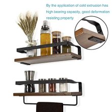 COZIA Floating Shelves Wall Mounted Storage Shelves Rustic Wood Decor Set