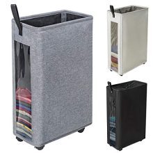 ZERO JET LAG 27 inches Slim Laundry Hamper Large Tall Laundry Basket