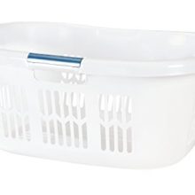 Rubbermaid FG299587WHTRB Laundry Basket, 2.1-Bushel