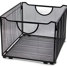 EasyPAG Office Folder Holder Organizer Mesh File Box Foldable Storage Crate