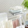 AmazonBasics Foldable Clothes Drying Laundry Rack - White