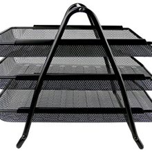 Greenco Mesh 3 Tier Document, Letter Tray, Desk Organizer