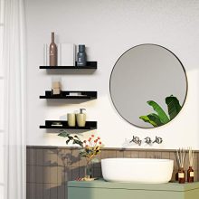 SONGMICS Wall Shelves Set of 3, Floating Shelves Ledge 15-Inch Long
