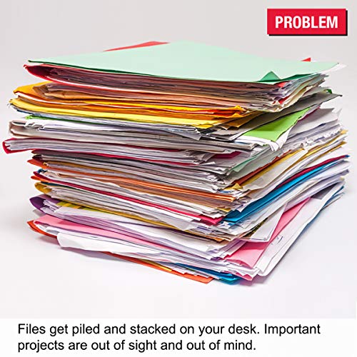 Ultimate Office Mesh Wall File Organizer, 8 Tier Vertical Mount Hanging File Sorter.