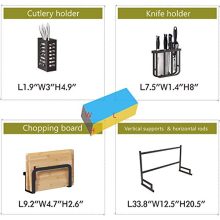 Over Sink(33") Dish Drying Rack, 2 Cutlery Holders Drainer Shelf