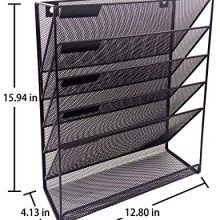 GDinDinFan Wall File Organizer Holder Mesh Hanging Paper Document Holder