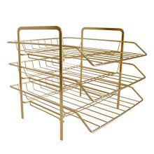 LUCYCAZ 3 Tiers Stackable Document Letter Organizer Desktop Paper File Holder