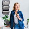 Eden Bazaar 3 Pocket Office Mesh Wall Mount File Hanging Organizer