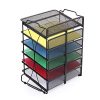 CAXXA Stackable 6 Mesh Tray Desktop Organizer Document Letter Paper File