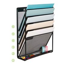 DESIGNA Mesh Hanging Wall Organizer, Wall Mount Document Letter Tray