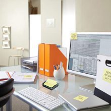 Post-it Pop-up Note Dispenser, Black Base Clear Top, Designed to work