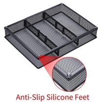 CAXXA Mesh 3 Slot Drawer Organizer with Two Adjustable Dividers