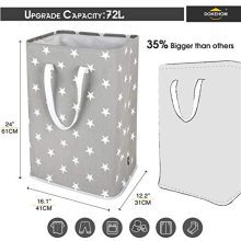 DOKEHOM 24-Inches Thickened X-Large Laundry Basket with Drawstring