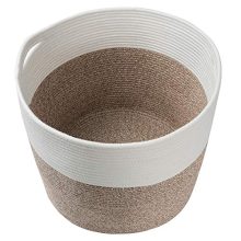 Goodpick Large Cotton Rope Basket 15.8"x15.8"x13.8"-Baby Laundry Basket