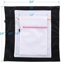 Set of 5 Mesh Laundry Bags-1 Extra Large, 2 Large & 2 Medium Bags Laundry