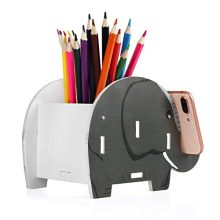 🖼️ Adorable & Functional: COOLBROS Elephant Desk Organizer with Phone & Tablet Stand