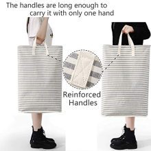 Vieshful Laundry Hamper, 72L Freestanding Laundry Basket with Long Handles