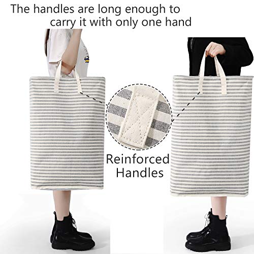 Vieshful Laundry Hamper, 72L Freestanding Laundry Basket with Long Handles