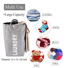 Large Collapsible Laundry Hamper Bag with Handles