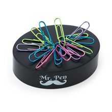 Mr Pen- Magnetic Desk Toy with Colored and Silver Paper Clips