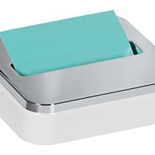Post-it Dispenser Sticky Dispenser, White & Silver, Easy One Handed Dispensing