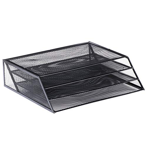 1InTheOffice 3 Tiers File Folder Organizer, Desk Sorter