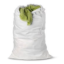 Honey-Can-Do LBG-01140 Cotton Laundry Bag, White