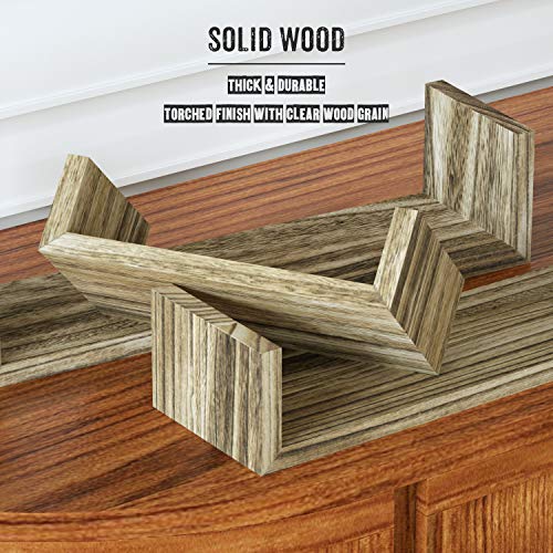SRIWATANA Floating Shelves Wall Mounted, Solid Wood Wall Shelves
