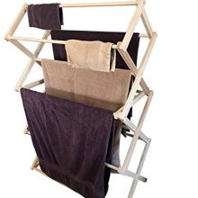 Peaceful Classics Amish Craftsman Foldable Wooden Clothes Drying Rack