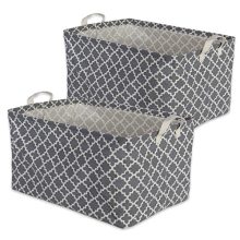 DII Cotton/Polyester Cube Laundry Basket, Perfect In Your Bedroom