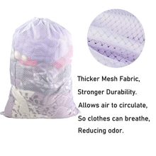 Commercial Lead Free Diamond Mesh Laundry Bag - 24 x 36 inches-Sturdy Large