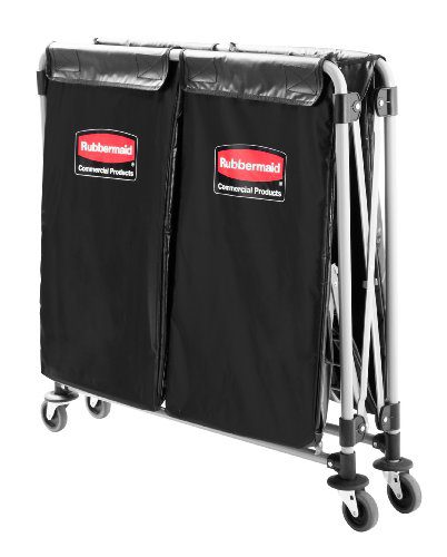 Rubbermaid Commercial Executive Series Collapsible X-Cart, 2 to 4 Bushel