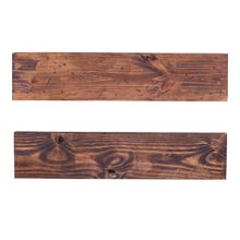 DAKODA LOVE 36" x 8" Rugged Distressed Solid Wood Floating Shelves
