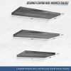 Under.Stated Wall Mounted Floating Shelves - Rustic MDF