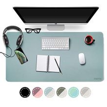 Dual-Sided Desk Pad Office Desk Mat, EMINTA Ultra Thin Waterproof PU Leather